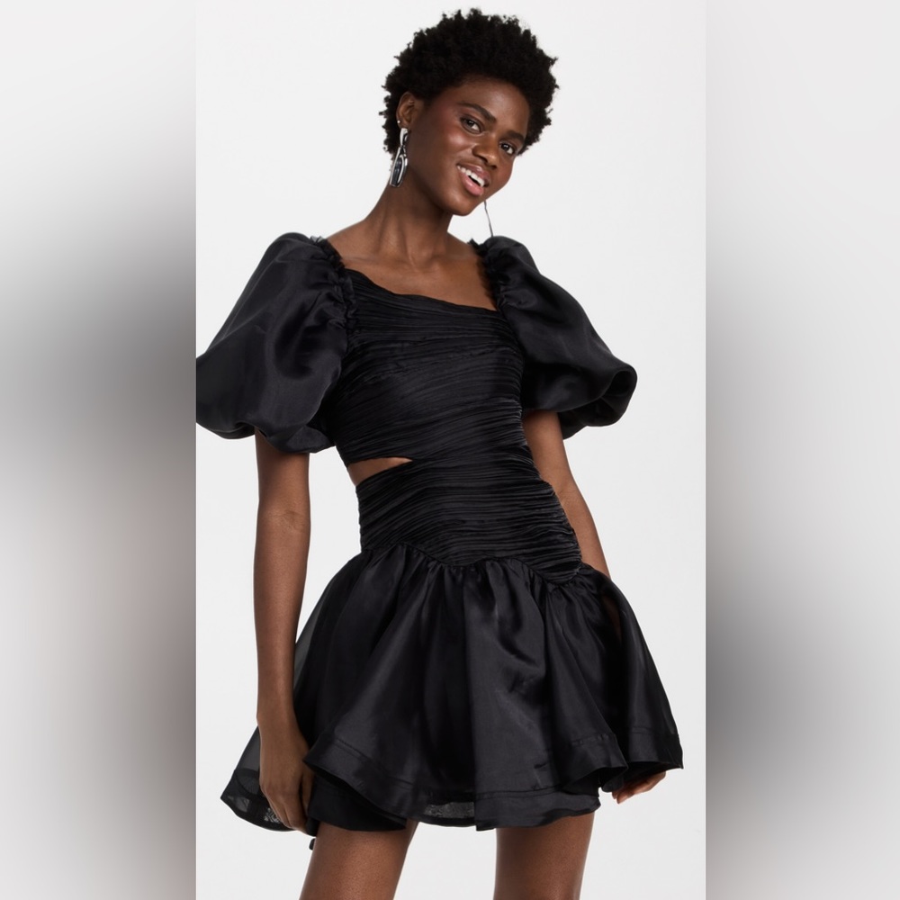 Aje puff sleeve mini dress